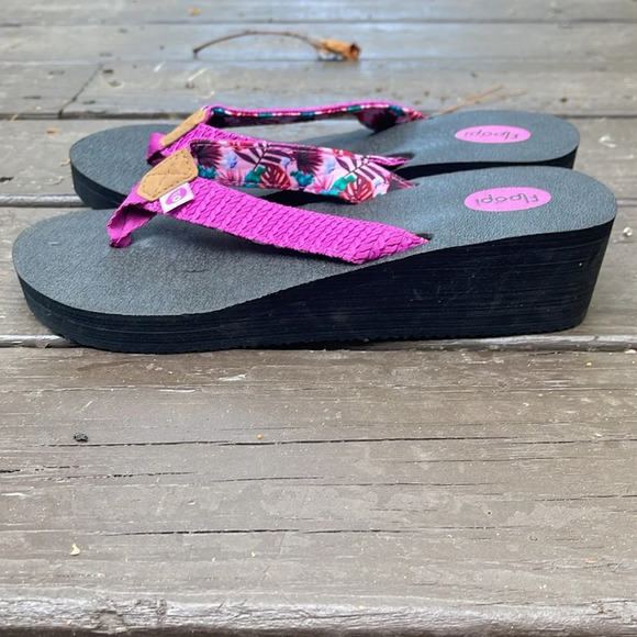 NWOT Floopi Women's Yoga Mat Thong Flip Flop Wedge Sandals - Anna size 10 - Picture 5 of 8